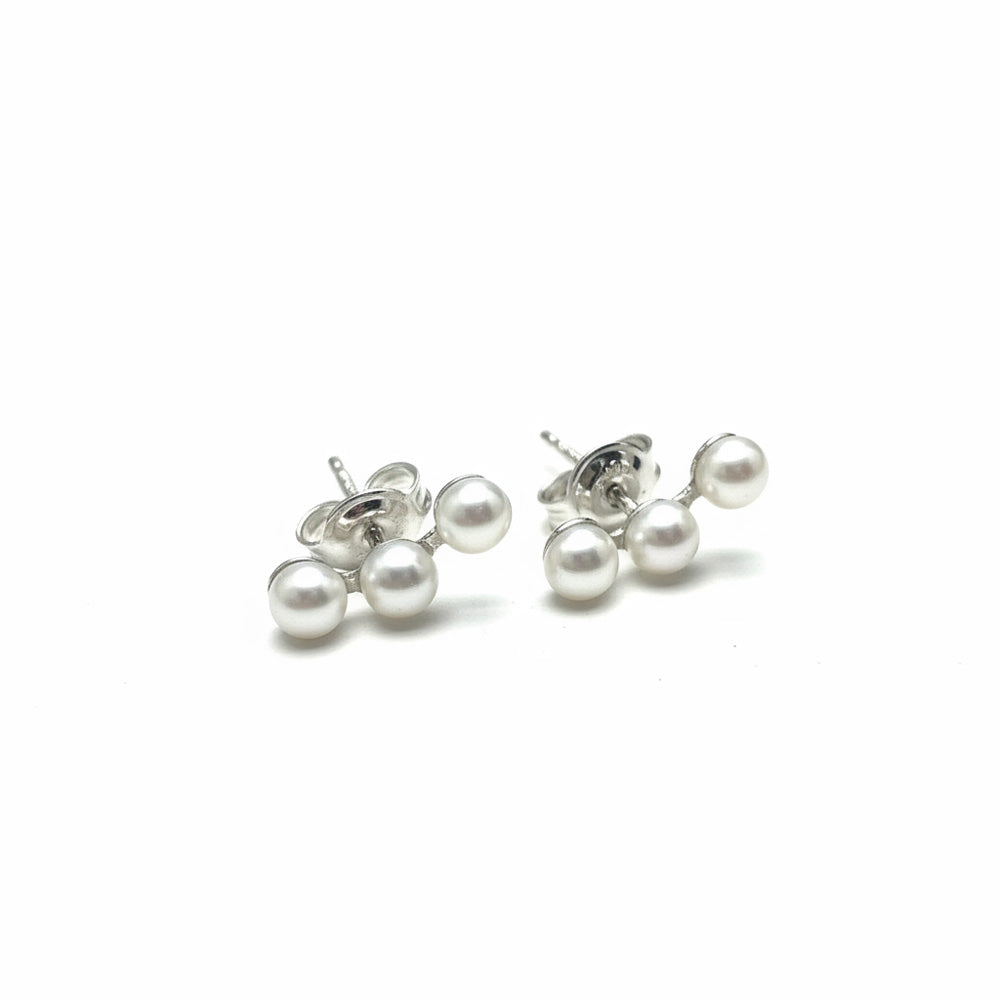 Perlen Ohrstecker 925 Silber Laboe