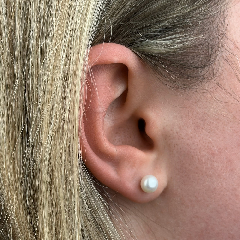 Perlen Ohrstecker 925 Silber Nida